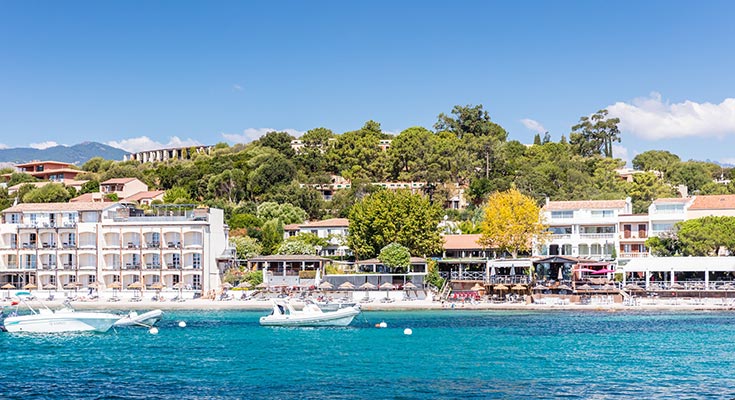 littoral de la baie de Porto Vecchio